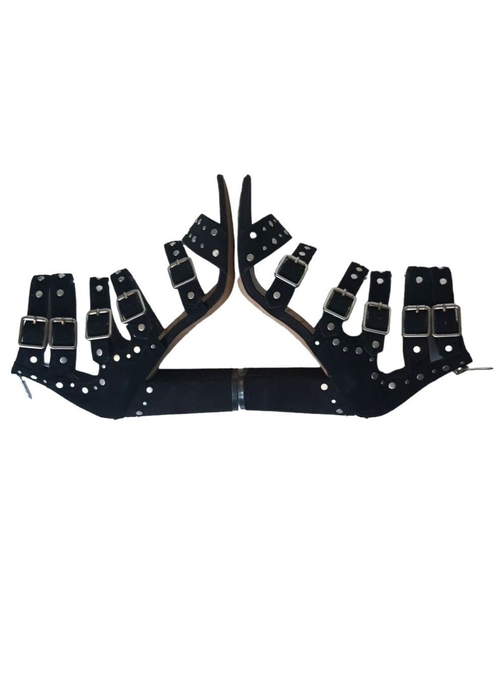 Sam Edelman Studded Strappy Buckled Heels Womens 7.5 - Picture 8 of 16